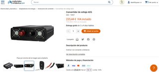Inversor AEG 1000W Onda Sinusoidal