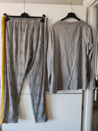 Pigiama donna Noidìnotte grigio/giallo XL