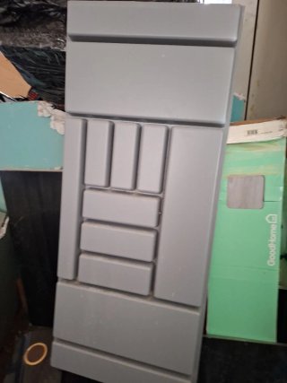 Organizador cubertería plástico gris 108/48