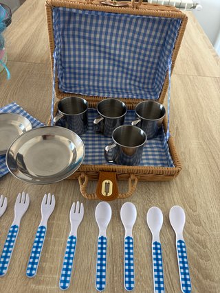 Set de picnic vichy juguete para niños