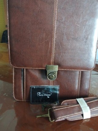 Bolso Maletín Pierre Deene Piel Marrón