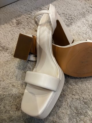 Sandalias tacón blanco