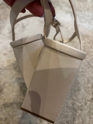 Sandalias tacón blanco