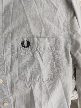 Camisa Fred Perry Gris Talla S