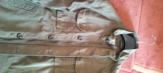 Giubbotto uomo verde oliva taglia XL, di cotone