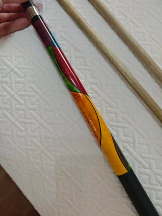 Taco de billar con funda