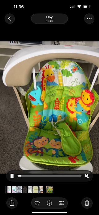 Silla Mecedora Bebé Fisher-Price Música