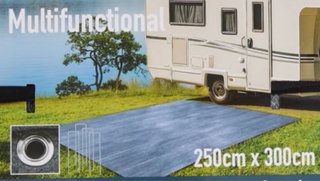 Alfombra Camping 250x300cm Gris - Nueva a estrenar