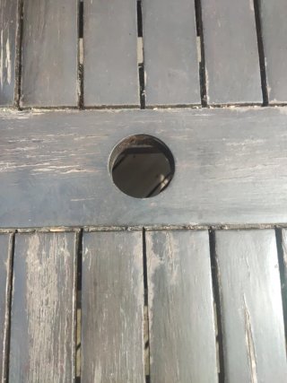 2 Mesas de jardín madera.