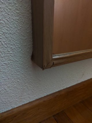 Espejo de pared madera y cristal