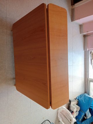 Mesa plegable madera y metal