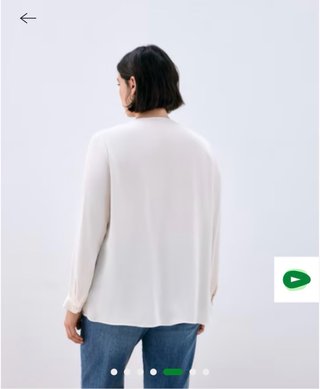 Camisa Couchel blanca manga larga pañuelo.Talla 52