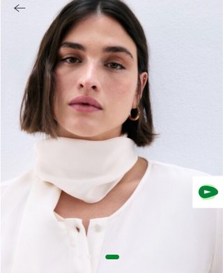 Camisa Couchel blanca manga larga pañuelo.Talla 52