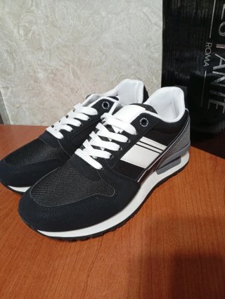 Vestante Sneakers Uomo Nero Grigio Taglia 40 Nuove