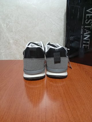 Vestante Sneakers Uomo Nero Grigio Taglia 40 Nuove