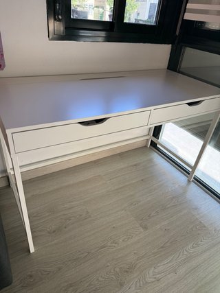 Escritorio Ikea Blanco Metal/Madera