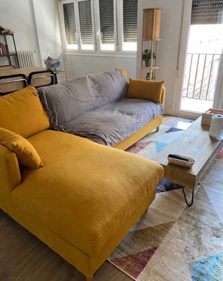 Urge!! Sofá Chaise Longue Mostaza maisons du monde