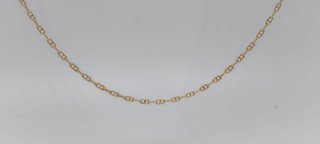J-0850 Cadena Bilbao Oro 18K con Barra