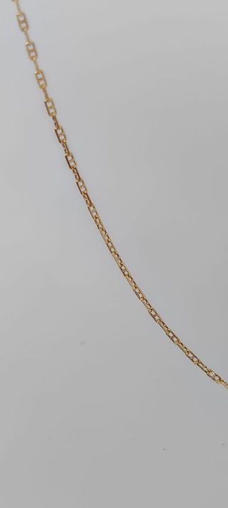 J-0850 Cadena Bilbao Oro 18K con Barra