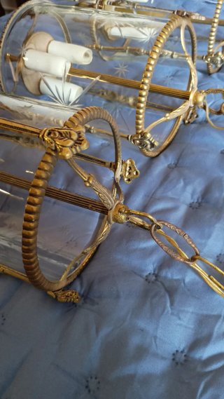 Lámparas de techo estilo vintage (3 unidades)