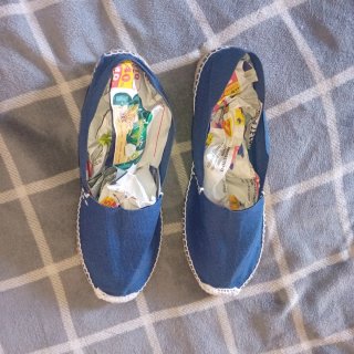 Espadrillas blu unisex taglia 40