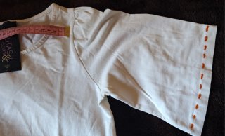 Camiseta LOLITAS. Algodón  Talla  S. BLANCO