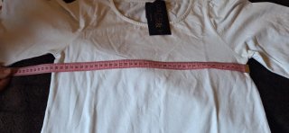 Camiseta LOLITAS. Algodón  Talla  S. BLANCO
