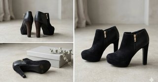 Botines negros de caña baja