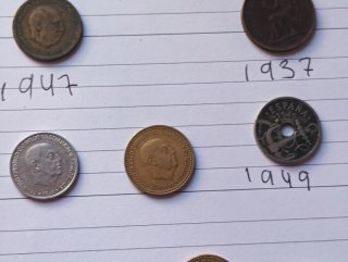 Lote monedas España