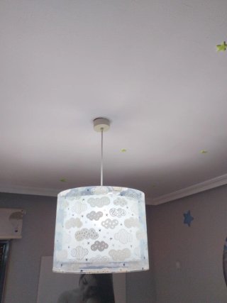 Lámpara infantil nubes