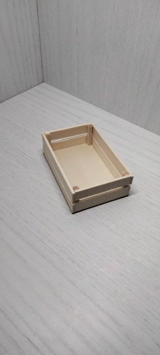 Cassettina scatolina di legno naturale home decor