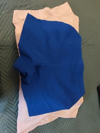 Falda short azul