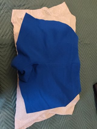 Falda short azul