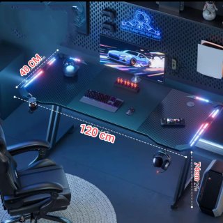 Scrivania da Gaming LED Regolabile Nuova