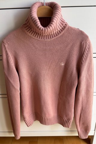 Jersey T.40 cuello alto rosa de Burberry