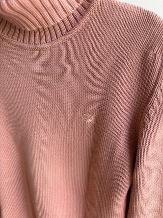 Jersey T.40 cuello alto rosa de Burberry
