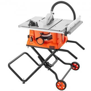 Sierra de Mesa de 25.4 cm con Soporte Máquina de Corte Eléctrica 4800RPM Capacidad de Corte de 63.5 cm