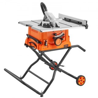 Sierra de Mesa de 25.4 cm con Soporte Máquina de Corte Eléctrica 4800RPM Capacidad de Corte de 63.5 cm