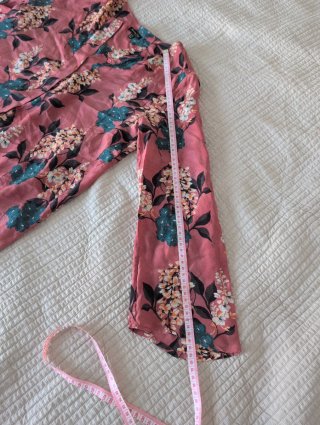 Blusa Massimo Dutti floral rosa