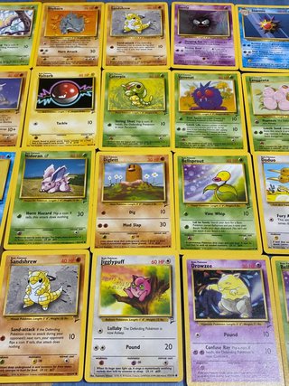 36 cartas pokémon BASE SET 2 inglés