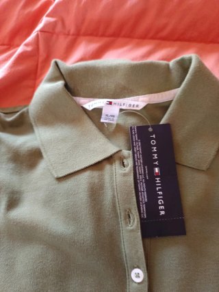 Camiseta Tommy Hilfiger Mujer Verde Talla XL