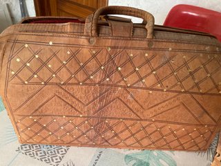 Bolsa de viaje cuero vintage