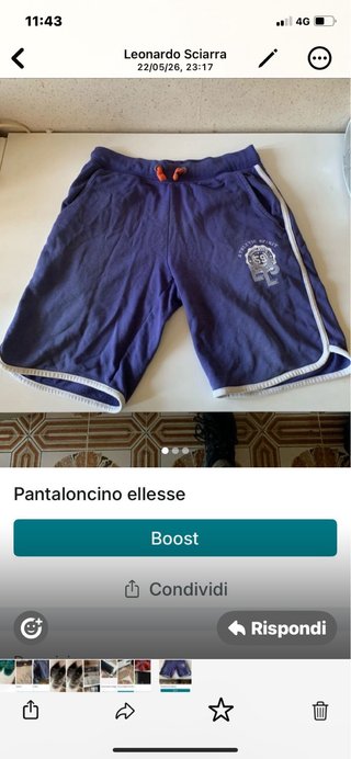 Pantaloncino sportivo uomo ellesse viola