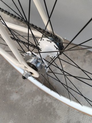 Bici scatto fisso beige