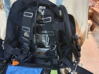 Equipo de buceo y fotografía
