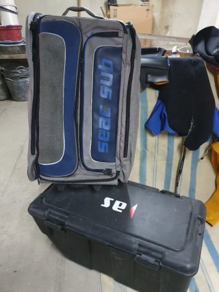 Equipo de buceo y fotografía