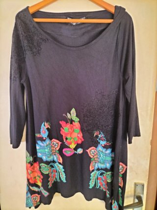 Vestido Desigual estampado floral talla XL