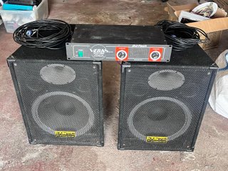 Altavoces Dj-Tech 500W + Etapa 1000W