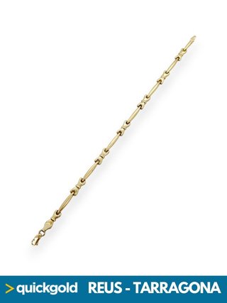 040-05-00763 PULSERA ORO 18K ALTERNA 19CM