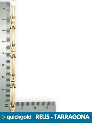 040-05-00763 PULSERA ORO 18K ALTERNA 19CM
